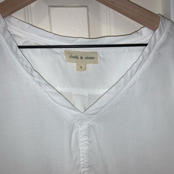 Cloth and stone white long sleeve top - Picture 3 of 5